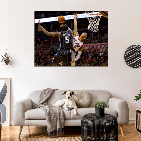 Victor Oladipo Block Basketball Wall Art Print Poster