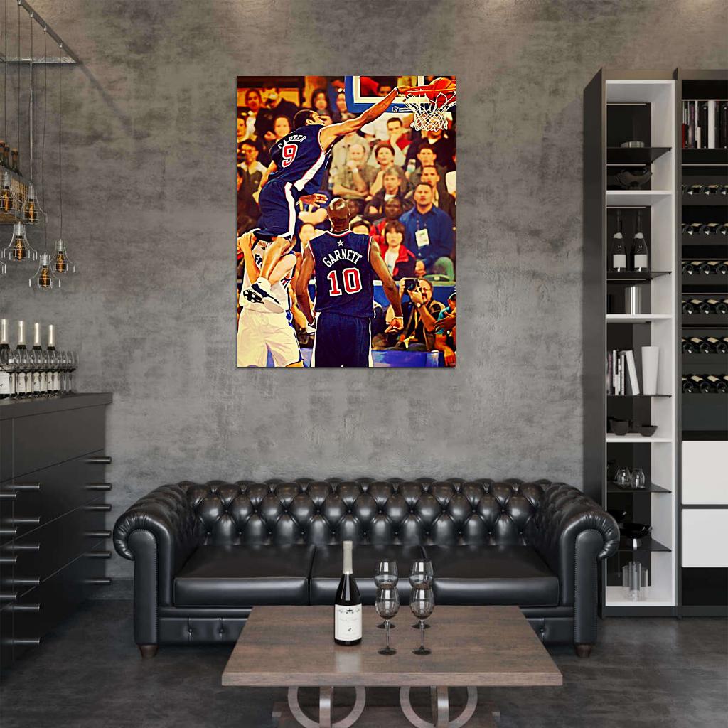 Vince Carter Painting Art Dunk 2000 Wall Art Print Poster