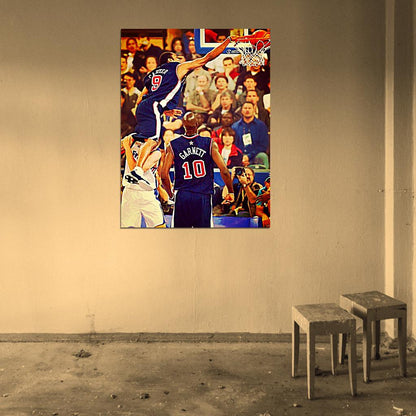 Vince Carter Painting Art Dunk 2000 Wall Art Print Poster