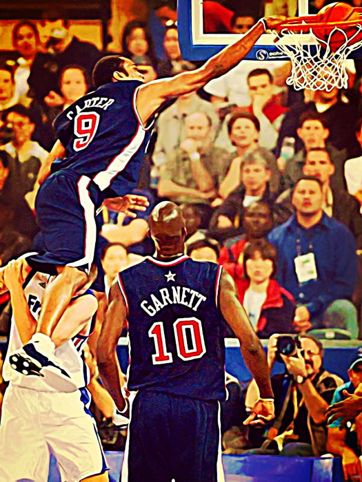 Vince Carter Painting Art Dunk 2000 Wall Art Print Poster