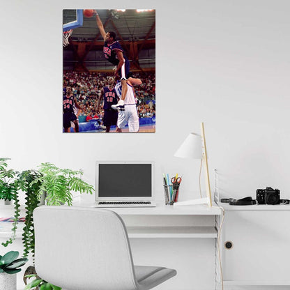 Vince Carter USA Team Monster Dunk Wall Art Print Poster