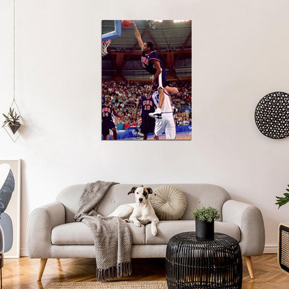 Vince Carter USA Team Monster Dunk Wall Art Print Poster