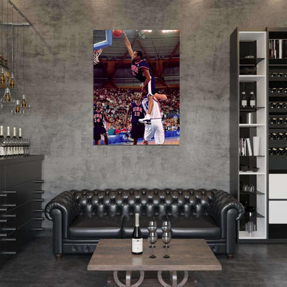 Vince Carter USA Team Monster Dunk Wall Art Print Poster