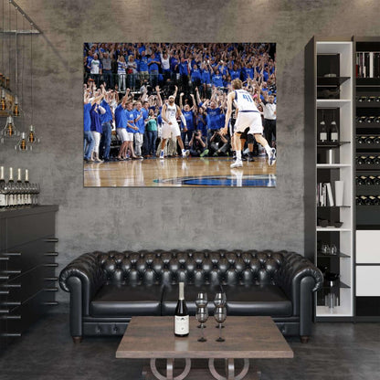 Vince Carter Game Winner Dallas Basketball Wall Art Print Poster