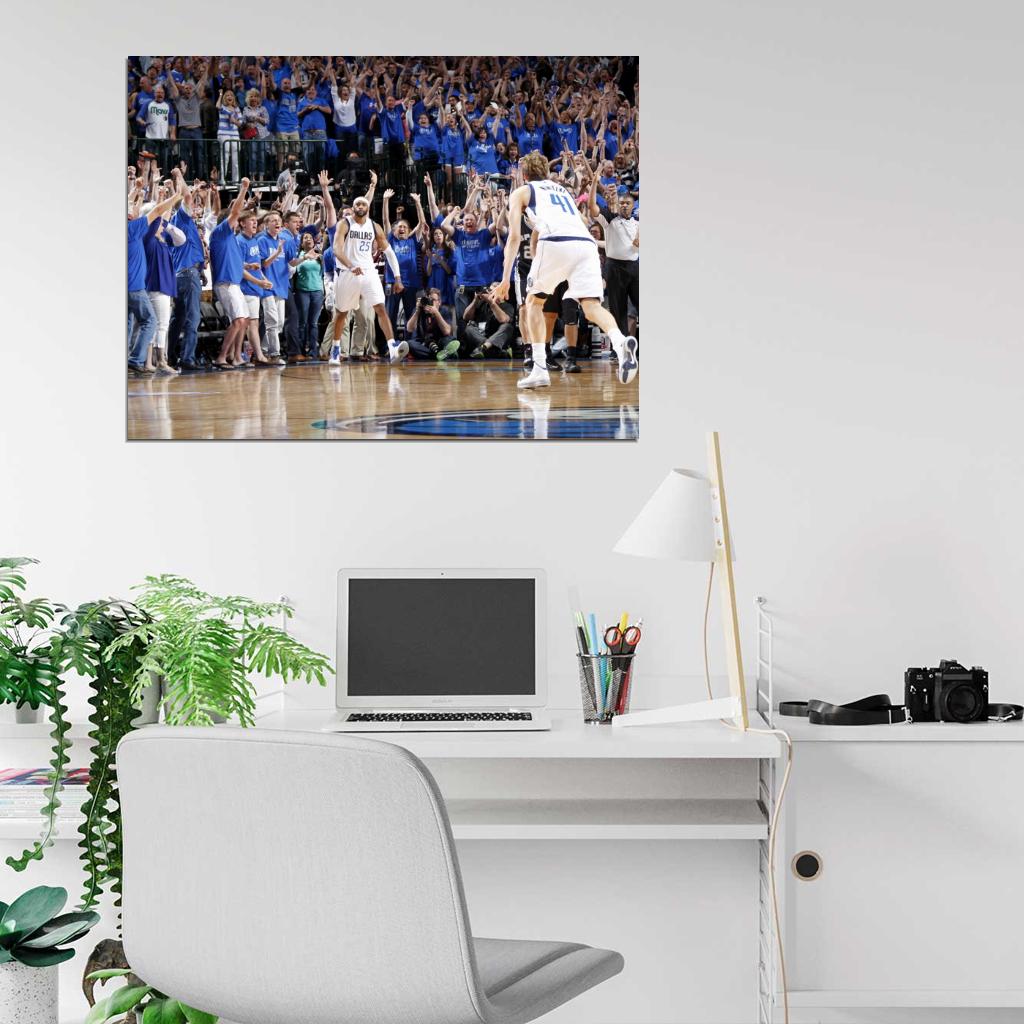 Vince Carter Game Winner Dallas Basketball Wall Art Print Poster