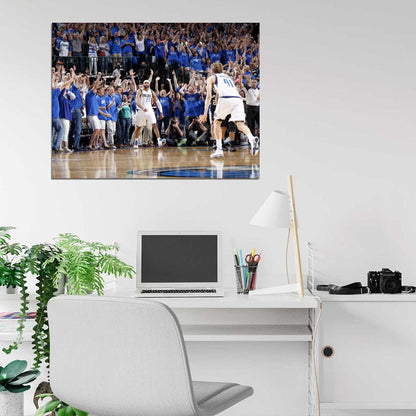 Vince Carter Game Winner Dallas Basketball Wall Art Print Poster
