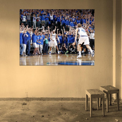 Vince Carter Game Winner Dallas Basketball Wall Art Print Poster