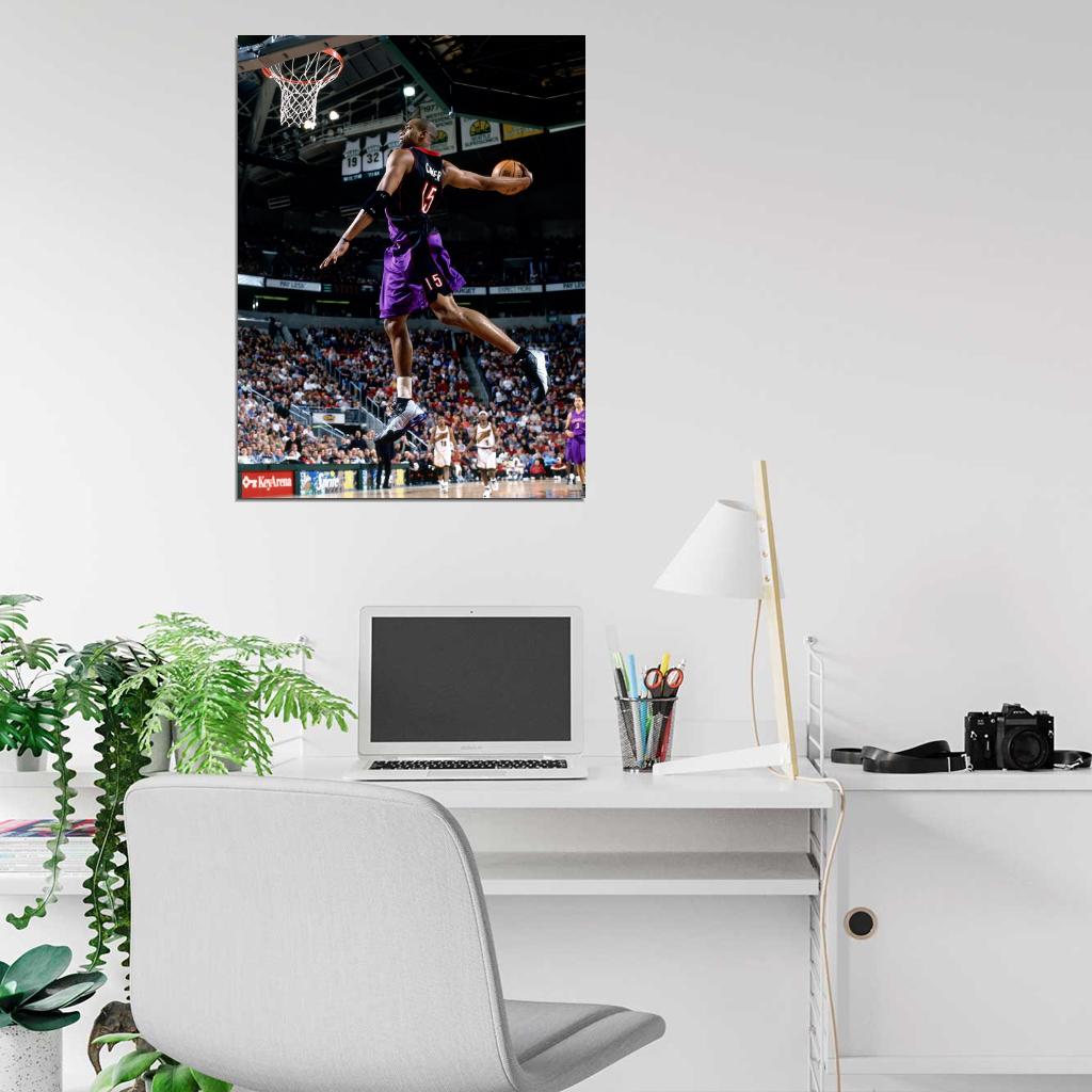 Vince Carter Windmill Dunk Wall Art Print Poster