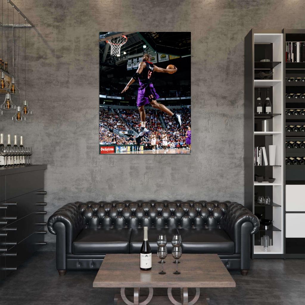 Vince Carter Windmill Dunk Wall Art Print Poster