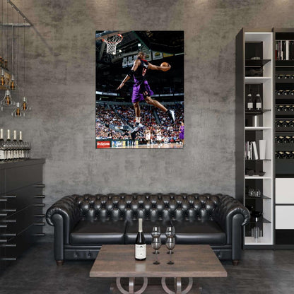 Vince Carter Windmill Dunk Wall Art Print Poster
