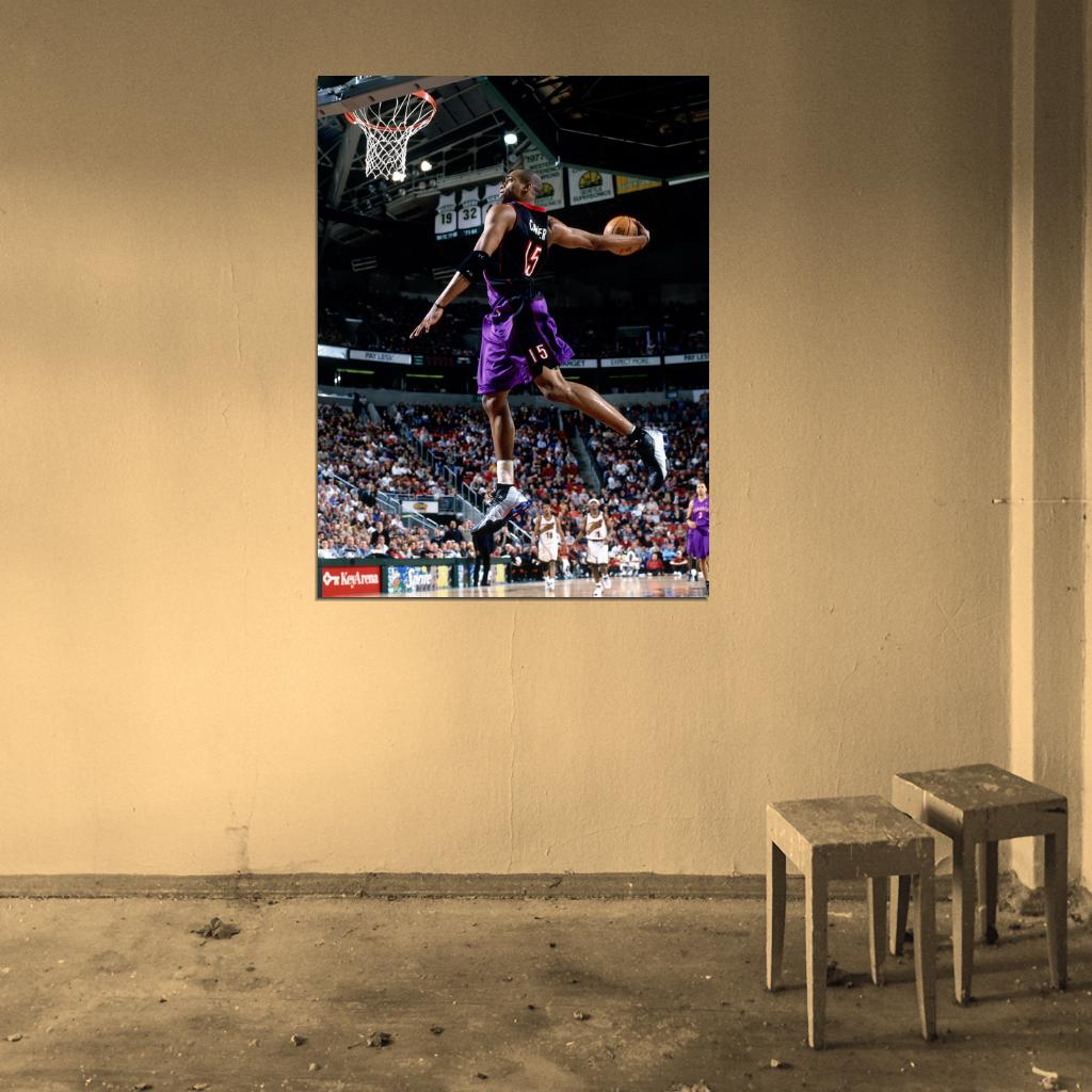 Vince Carter Windmill Dunk Wall Art Print Poster
