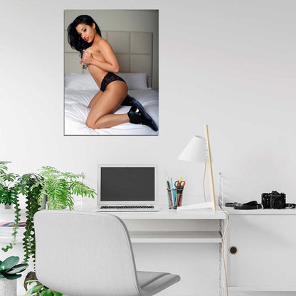 Abella Anderson Hot Sexy Panties Boobs Model Wall Art Print Poster