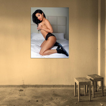 Abella Anderson Hot Sexy Panties Boobs Model Wall Art Print Poster