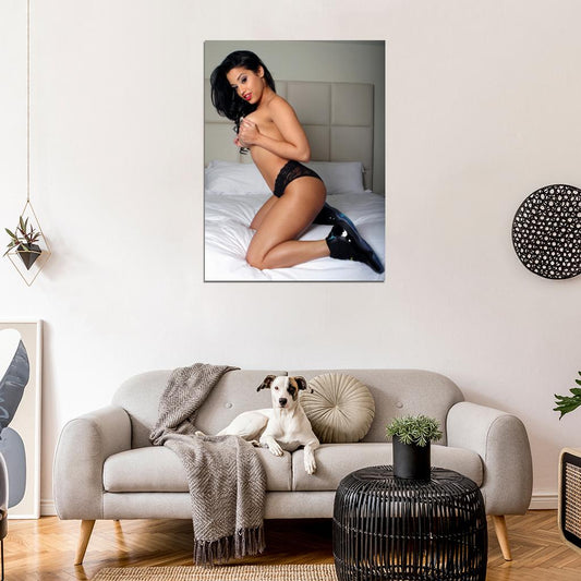 Abella Anderson Hot Sexy Panties Boobs Model Wall Art Print Poster