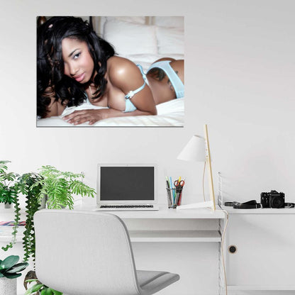 Ashanti Sexy Hot Boobs Model Singer Wall Art Print Poster