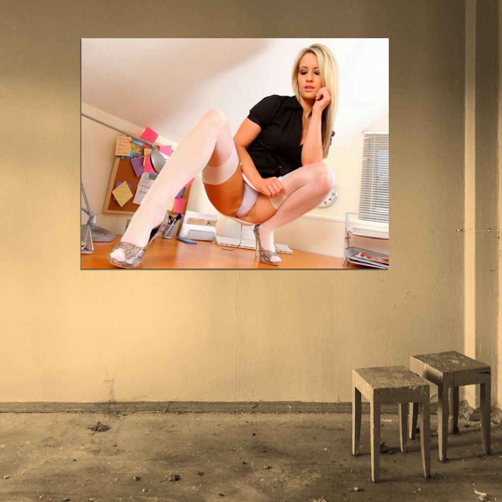 Sexy Stocking Hot Model Wall Art Print Poster