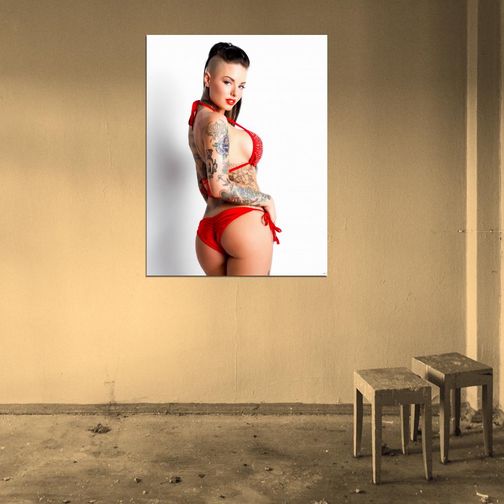 Christy Mack Hot Bikini Ass Butt Sexy Model Wall Art Print Poster