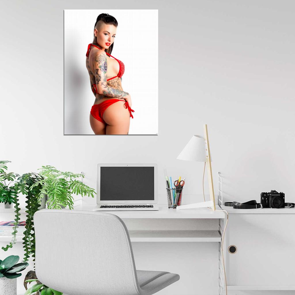 Christy Mack Hot Bikini Ass Butt Sexy Model Wall Art Print Poster