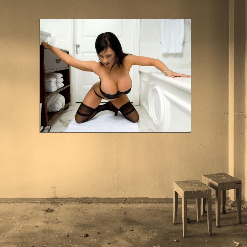 Denise Milani Sexy Lingerie Boobs Hot Model Wall Art Print Poster