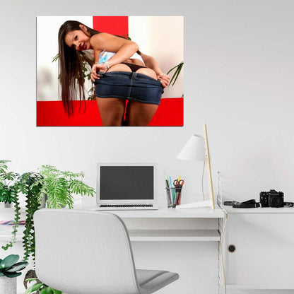 Eve Angel Hot Sexy Butt Ass Model Wall Art Print Poster