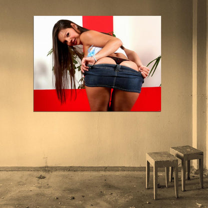Eve Angel Hot Sexy Butt Ass Model Wall Art Print Poster