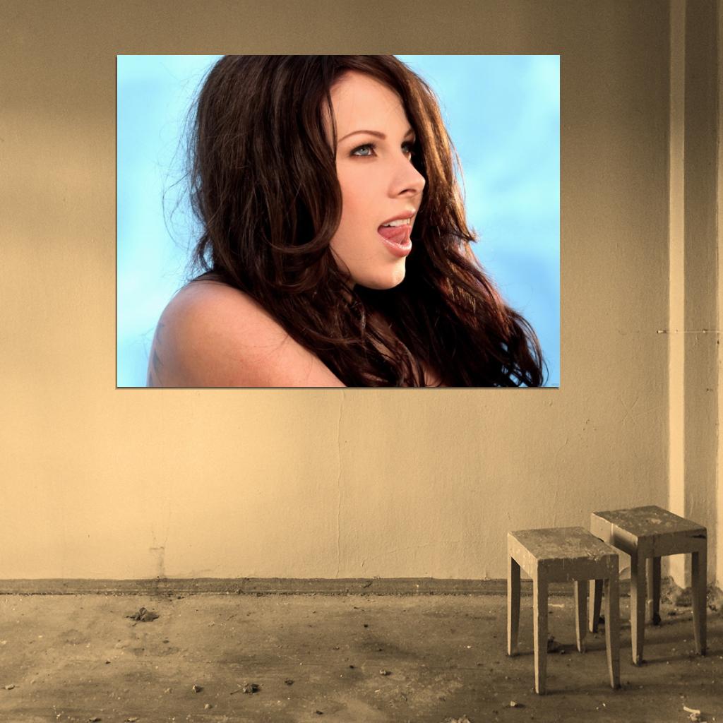 Gianna Michaels Sexy Portrait Beautiful Model Wall Art Print Poster