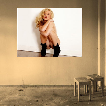 Kayden Kross Sexy Topless Hot Beautiful Model Wall Art Print Poster