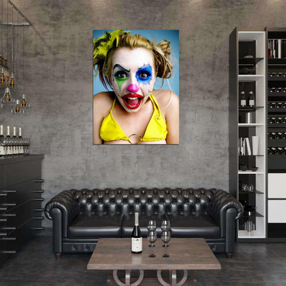 Lexi Belle Awesome Clown Portrait Hot Model Wall Art Print Poster