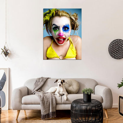 Lexi Belle Awesome Clown Portrait Hot Model Wall Art Print Poster