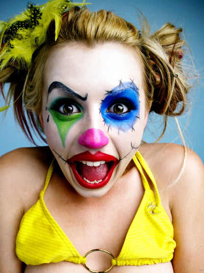 Lexi Belle Awesome Clown Portrait Hot Model Wall Art Print Poster