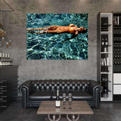 Madison Ivy Swimming Sexy Bikini Boobs Model Wall Art Print Poster