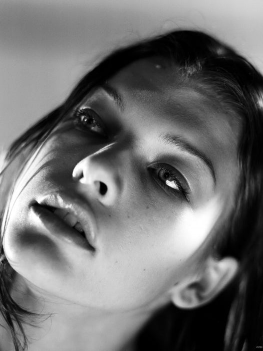 Milla Jovovich Beautiful Portrait Actress BW Wall Art Print Poster