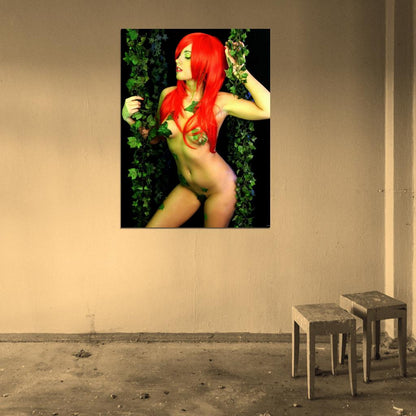 Poison Ivy Nude Naked Sexy Hot Babe Model Wall Art Print Poster