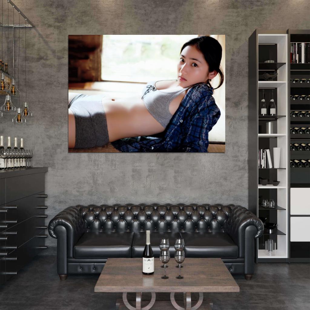 Saaya Irie Cute Pretty Sexy Boobs Asian Model Wall Art Print Poster