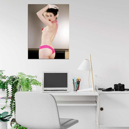 Jessica Dawson Topless Tits Ass Sexy Hot Model Wall Art Print Poster
