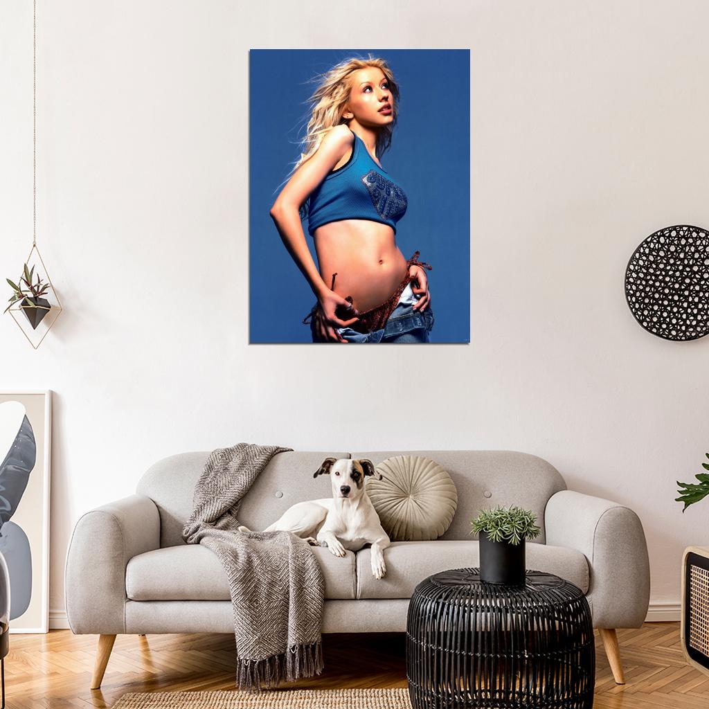 Christina Aguilera Hot Music Singer Wall Art Print Poster