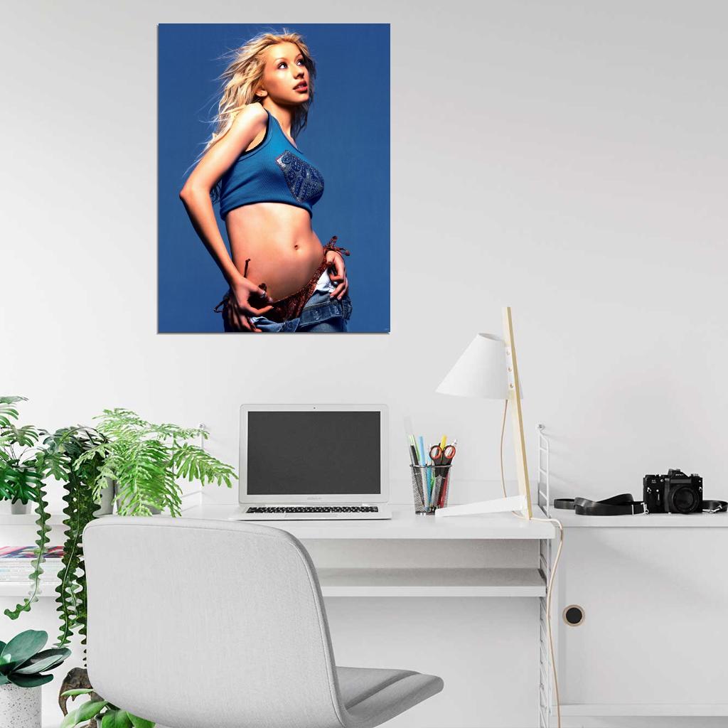 Christina Aguilera Hot Music Singer Wall Art Print Poster