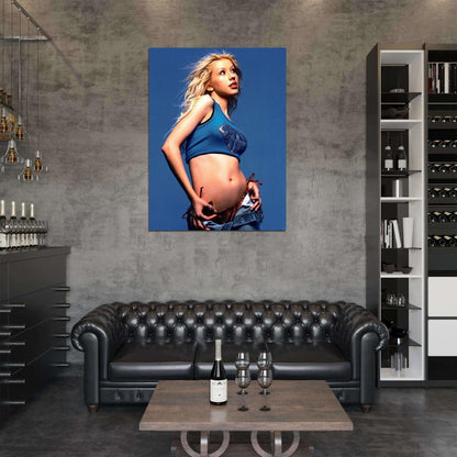 Christina Aguilera Hot Music Singer Wall Art Print Poster