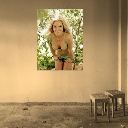 Britney Spears Sexy Boobs Music Singer Actress Wall Art Print Poster