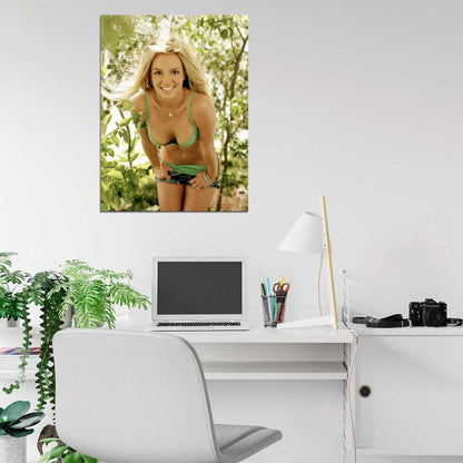 Britney Spears Sexy Boobs Music Singer Actress Wall Art Print Poster