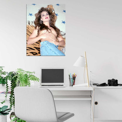 Brooke Shields Sexy Hot Acress Topless Model Wall Art Print Poster