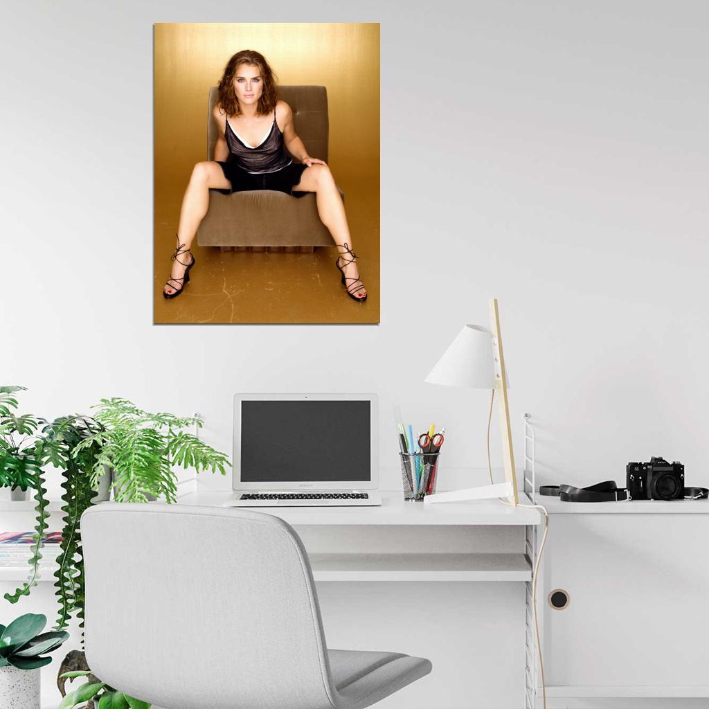Brooke Shields Sexy Actress Model Wall Art Print Poster
