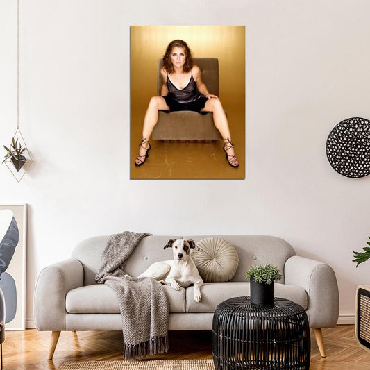Brooke Shields Sexy Actress Model Wall Art Print Poster
