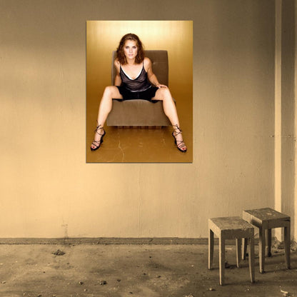 Brooke Shields Sexy Actress Model Wall Art Print Poster
