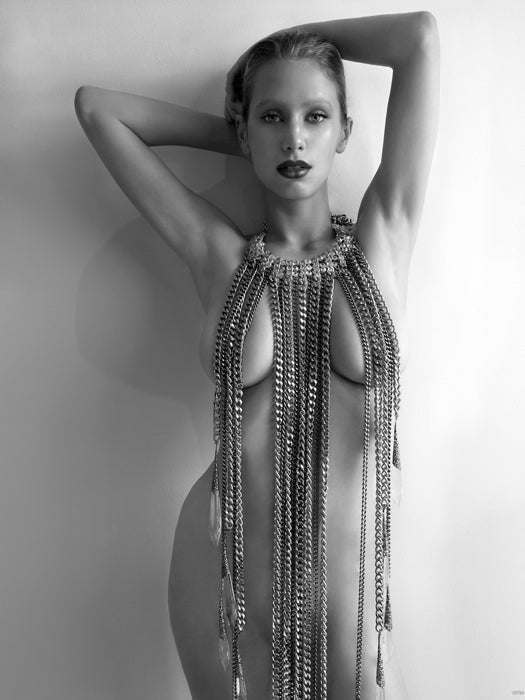 Dylan Penn Sexy Nude Hot Model Actress BW Wall Art Print Poster