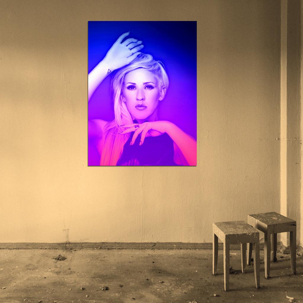 Ellie Goulding Awesome Portrait Music Singer Wall Art Print Poster