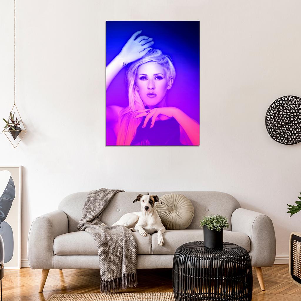 Ellie Goulding Awesome Portrait Music Singer Wall Art Print Poster