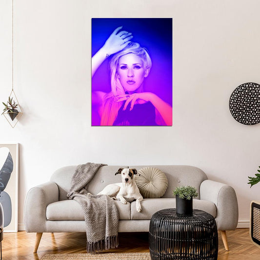Ellie Goulding Awesome Portrait Music Singer Wall Art Print Poster