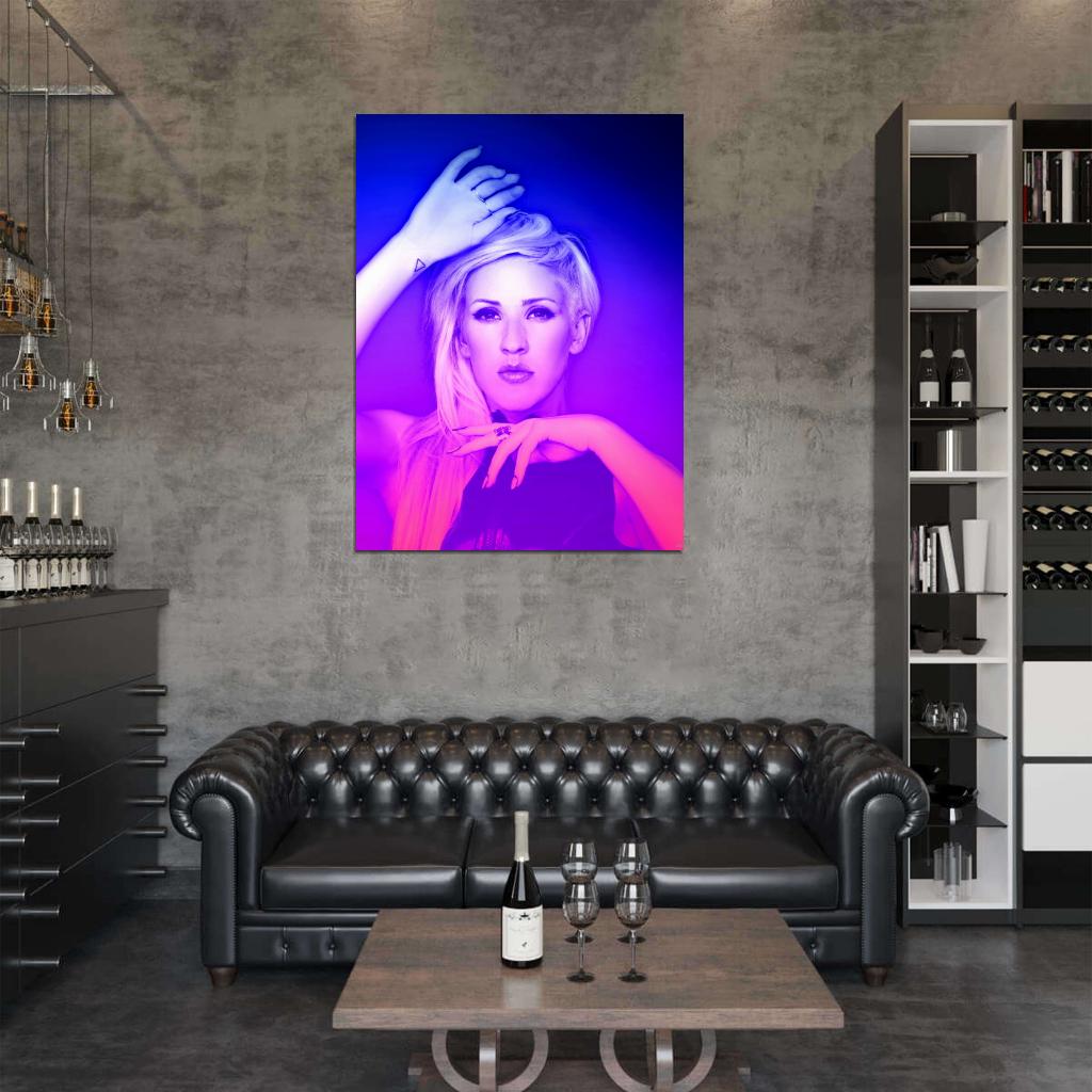 Ellie Goulding Awesome Portrait Music Singer Wall Art Print Poster