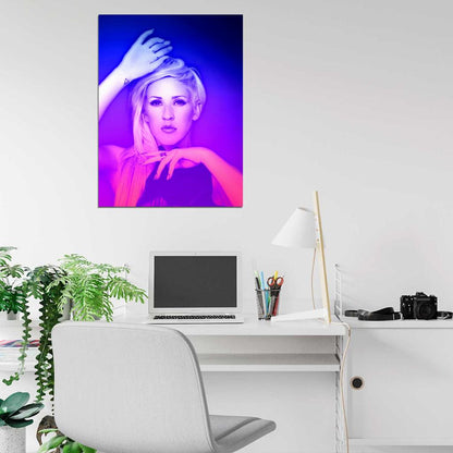 Ellie Goulding Awesome Portrait Music Singer Wall Art Print Poster